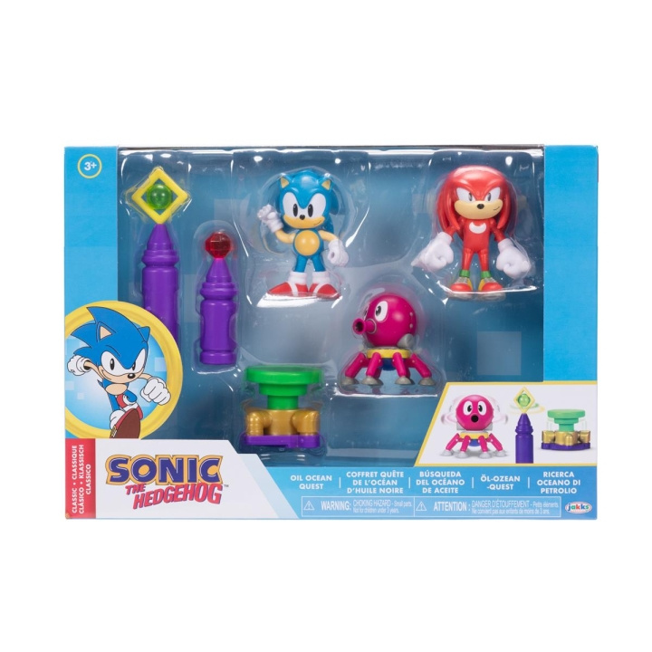 JAKKS Pacific Sonic the Hedgehog 2.5 Inch Diorama Set Oil Ocean i gruppen LEGETØJ, BØRN & BABY / Legetøj / Figurer & miniaturer hos TP E-commerce Nordic AB (C82187)