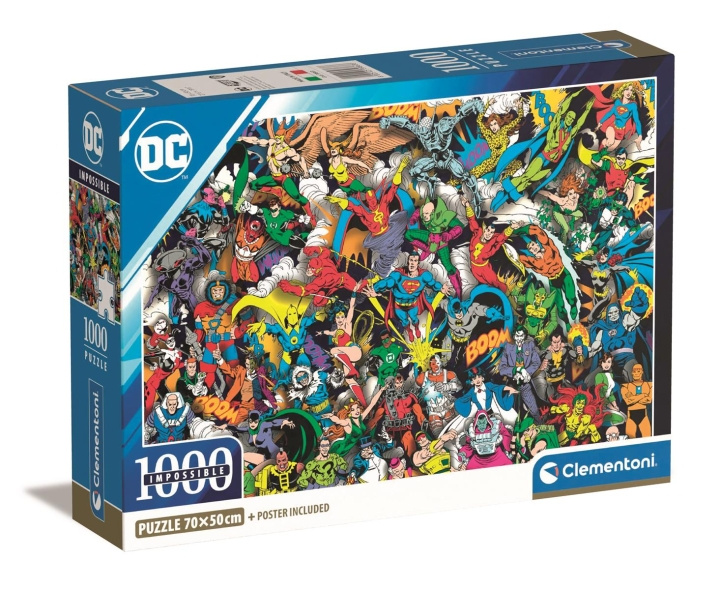 Clementoni 1000 stk CB Collection DC Comics Impossible af høj kvalitet i gruppen SPORT, FRITID & HOBBY / Hobby / Puslespil hos TP E-commerce Nordic AB (C82222)