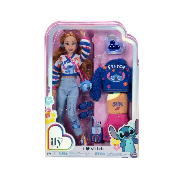 JAKKS Pacific Disney ily 4EVER Fashion Doll med ekstra mode inspireret af Stitch (2024) i gruppen LEGETØJ, BØRN & BABY / Legetøj / Figurer, miniaturer og tilbehør hos TP E-commerce Nordic AB (C82239)