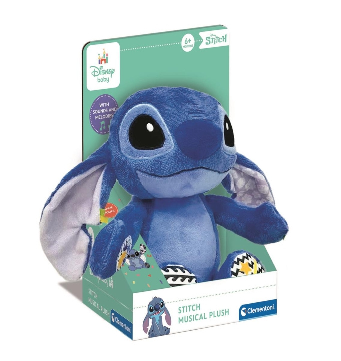 Clementoni Disney Baby Stitch musikalsk plysdyr i gruppen LEGETØJ, BØRN & BABY / Babyleg (0-3 år) / Aktivitetslegetøj hos TP E-commerce Nordic AB (C82276)