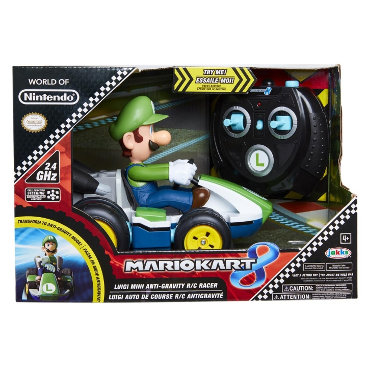 JAKKS Pacific Super Mario Mario Kart Mini RC Racer Luigi i gruppen LEGETØJ, BØRN & BABY / Radiostyrede / Radiostyrede biler hos TP E-commerce Nordic AB (C82286)