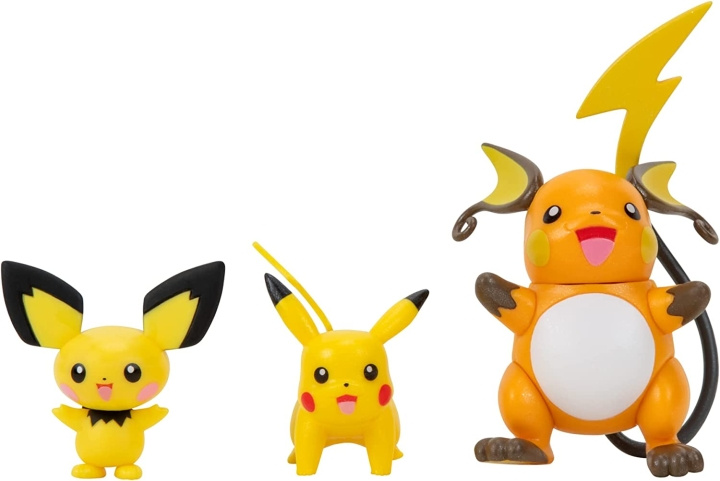 Pokémon Vælg Evolution 3-pak - Pikachu (PKW2778) i gruppen LEGETØJ, BØRN & BABY / Legetøj / Figurer & miniaturer hos TP E-commerce Nordic AB (C82414)