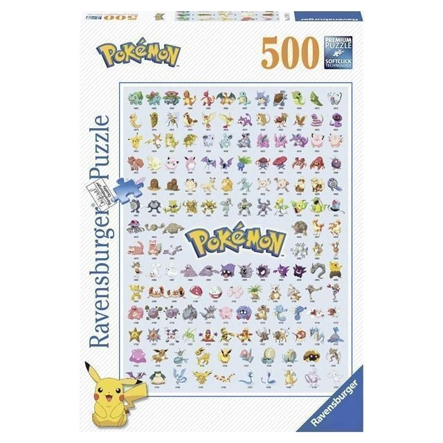 Pokémon Pokemon-puslespil - Original 151 (500 brikker) (12000511) i gruppen SPORT, FRITID & HOBBY / Hobby / Puslespil hos TP E-commerce Nordic AB (C82416)