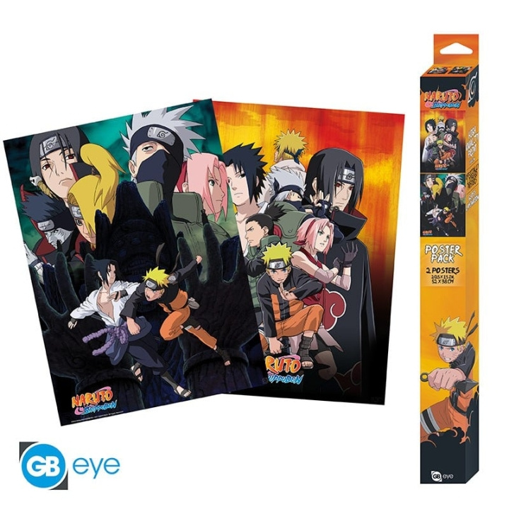 Abysse NARUTO SHIPPUDEN - Sæt 2 plakater - Ninjas (52x38) i gruppen SPORT, FRITID & HOBBY / Sjove gadgets / Sjove gadgets hos TP E-commerce Nordic AB (C82487)