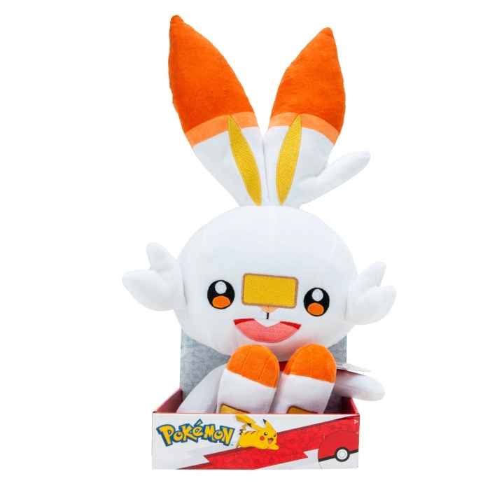 Pokémon Plys - 30 cm - Scorbunny (PKW3107) i gruppen LEGETØJ, BØRN & BABY / Babyleg (0-3 år) / Tøjdyr hos TP E-commerce Nordic AB (C82518)