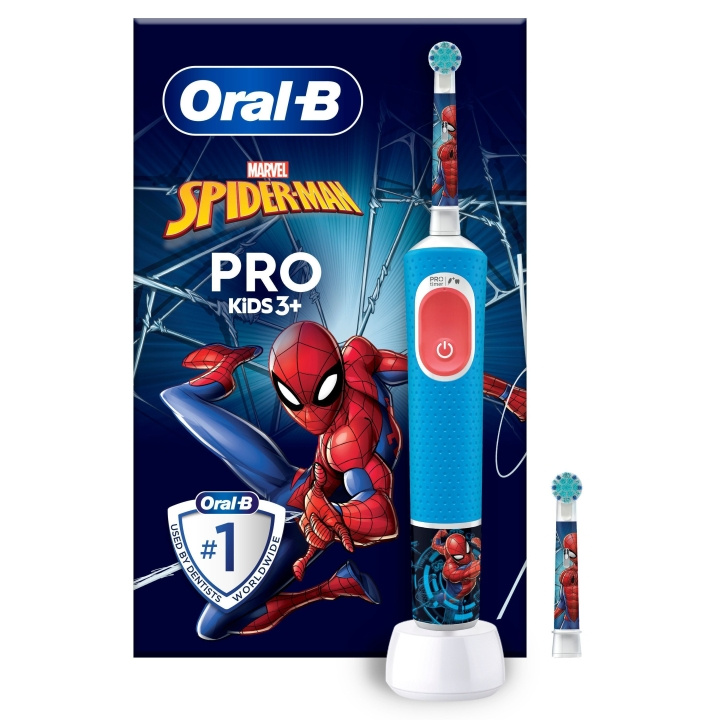 Oral B Vitality Pro Kids Spiderman elektrisk tandbørste HBOX i gruppen SKØNHED & HELSE / Oral pleje / Elektriske tandbørster hos TP E-commerce Nordic AB (C82526)