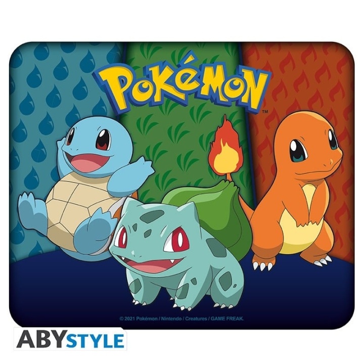 Abysse POKEMON - Fleksibel musemåtte - Starters Kanto i gruppen COMPUTERTILBEHØR / GAMING / Musemåtter hos TP E-commerce Nordic AB (C82529)