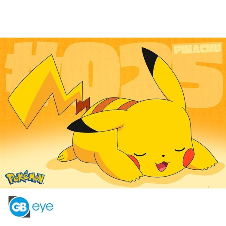 Abysse POKEMON - Plakat Maxi 91,5x61 - Pikachu sover i gruppen SPORT, FRITID & HOBBY / Sjove gadgets / Sjove gadgets hos TP E-commerce Nordic AB (C82533)