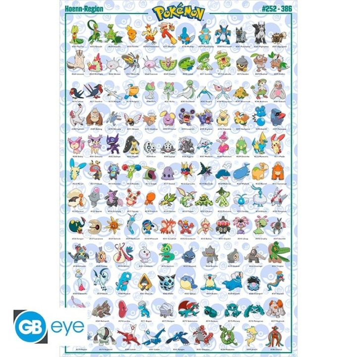 Abysse POKEMON - Plakat Maxi 91,5x61 - Hoenn Pokemon i gruppen SPORT, FRITID & HOBBY / Sjove gadgets / Sjove gadgets hos TP E-commerce Nordic AB (C82534)