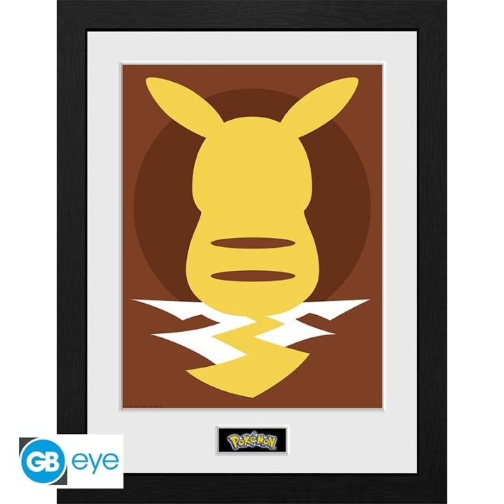 Abysse POKEMON - Indrammet tryk Pikachu Silhouette 25 (30x40) i gruppen SPORT, FRITID & HOBBY / Sjove gadgets / Sjove gadgets hos TP E-commerce Nordic AB (C82536)