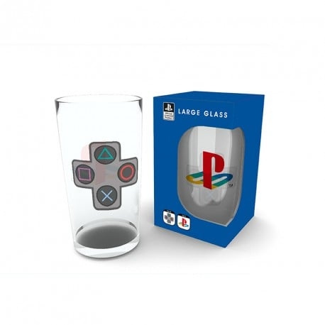 Abysse PLAYSTATION - Stort glas - 400 ml - knapper - æske i gruppen SPORT, FRITID & HOBBY / Sjove gadgets / Krus hos TP E-commerce Nordic AB (C82553)