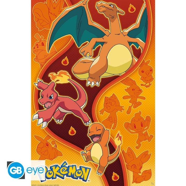 Abysse POKEMON - Plakat Maxi 91,5x61 - Ildtype i gruppen SPORT, FRITID & HOBBY / Sjove gadgets / Sjove gadgets hos TP E-commerce Nordic AB (C82620)