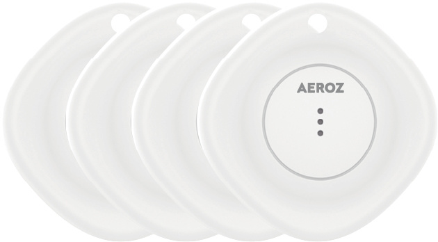 AEROZ TAG-1000 Hvid (4-pak) Nøglefinder til brug med iPhone - Fungerer med Apples Find My-app i gruppen SMARTPHONES & TABLETS / Øvrigt tilbehør / Andet hos TP E-commerce Nordic AB (C82767)