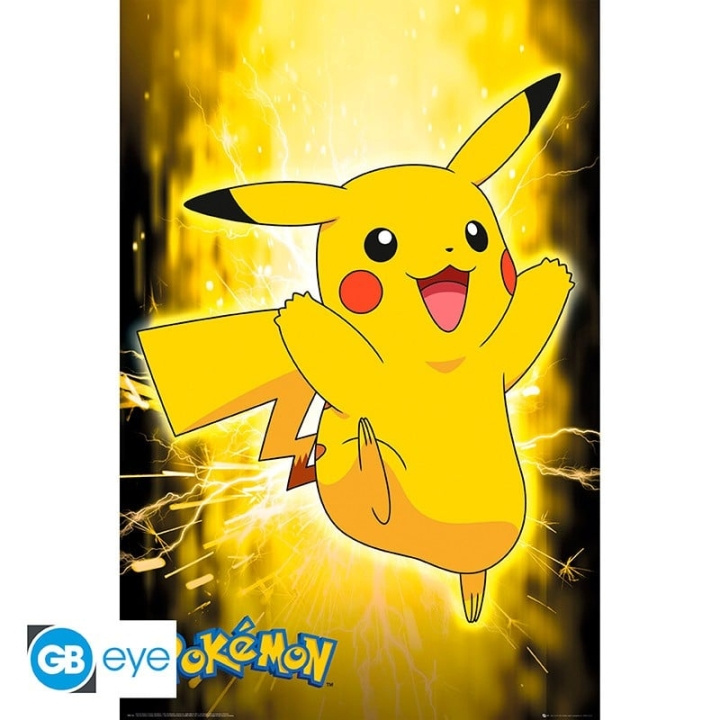 Abysse POKEMON - Plakat Maxi 91,5x61 - Pikachu Neon i gruppen SPORT, FRITID & HOBBY / Sjove gadgets / Sjove gadgets hos TP E-commerce Nordic AB (C82773)