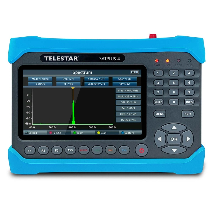 TELESTAR SATPLUS 4 digital combo-målemodtager i gruppen HJEMMEELEKTRONIK / Lyd & billede / Tv og tilbehør / Antenner og tilbehør hos TP E-commerce Nordic AB (C82800)