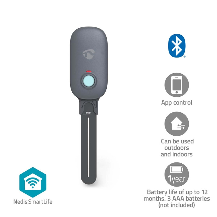 Nedis SmartLife Jordfugtmåler | Bluetooth® | Batteri | IP55 | 0 - 100 % | Android™ / IOS i gruppen HJEM, HUS & HAVE / Smart hjem / Smarte sensorer hos TP E-commerce Nordic AB (C82804)