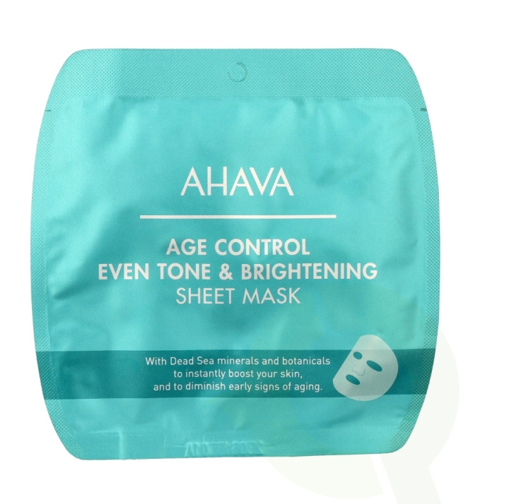 Ahava T.T.S. Age Control Even Tone & Bright. Sheet Mask 17 g i gruppen SKØNHED & HELSE / Hudpleje / Ansigt / Masker hos TP E-commerce Nordic AB (C82885)