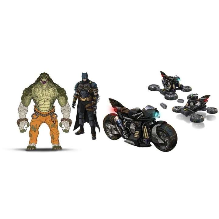 BATMAN Batcykel med 10 cm Killer Croc & BATMAN (6067444) i gruppen LEGETØJ, BØRN & BABY / Legetøj / Legetøj hos TP E-commerce Nordic AB (C83034)