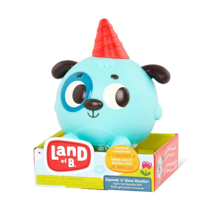 B Toys Land of B, Squeak \'n\' Glow Woofer - (705000) i gruppen LEGETØJ, BØRN & BABY / Legetøj / Legetøj hos TP E-commerce Nordic AB (C83056)