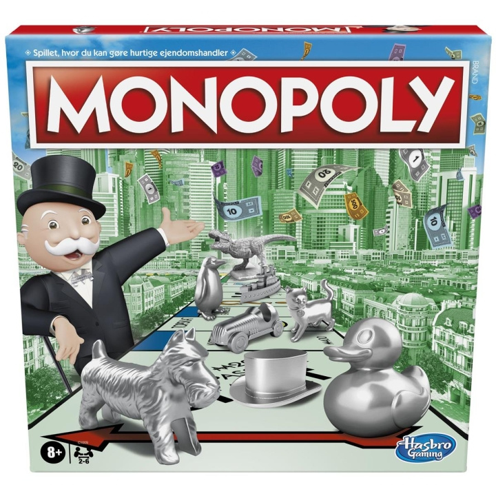 Hasbro Monopoly Classic (DK) i gruppen LEGETØJ, BØRN & BABY / Legetøj / Brætspil / Familiespil hos TP E-commerce Nordic AB (C83238)