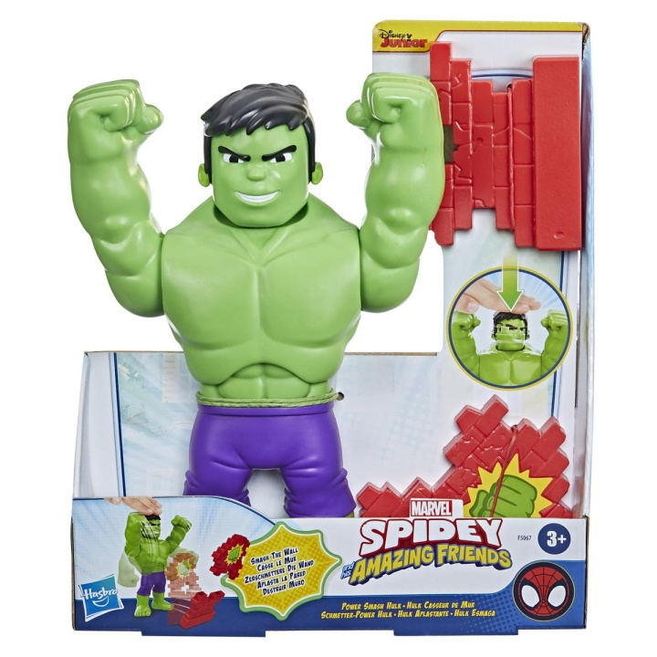 Spidey and his Amazing Friends Supersized 10 Inch Feature Figure Power Smash Hulk i gruppen LEGETØJ, BØRN & BABY / Legetøj / Figurer & miniaturer hos TP E-commerce Nordic AB (C83254)