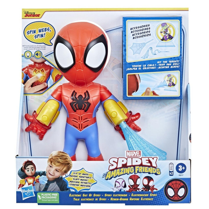 Spidey og hans fantastiske venner Elektronisk Spidey 10 tommer i gruppen LEGETØJ, BØRN & BABY / Legetøj / Figurer & miniaturer hos TP E-commerce Nordic AB (C83301)