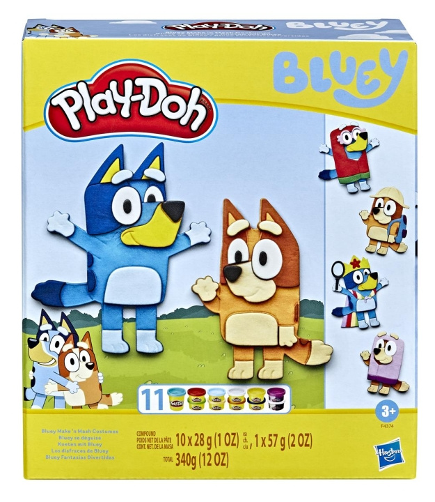 Hasbro Play-Doh Bluey Make \'n Mash Kostumer Legesæt i gruppen LEGETØJ, BØRN & BABY / Legetøj / Lege ler, lege sand og tilbehør hos TP E-commerce Nordic AB (C83305)