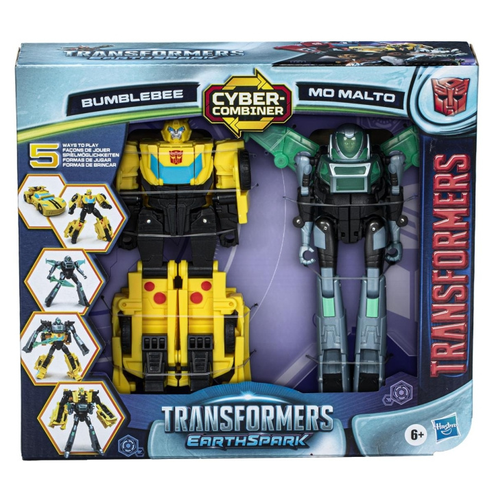 Transformers EarthSpark Cyber Combiner (Bumblebee & Mo Malto) i gruppen LEGETØJ, BØRN & BABY / Legetøj / Figurer, miniaturer og tilbehør hos TP E-commerce Nordic AB (C83321)