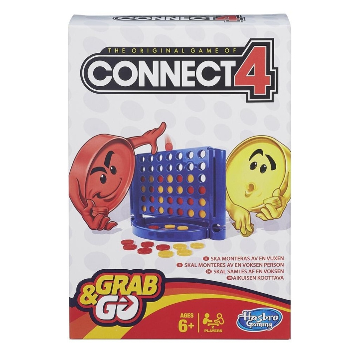 Hasbro Grab & Go Connect 4 i gruppen LEGETØJ, BØRN & BABY / Legetøj / Brætspil / Familiespil hos TP E-commerce Nordic AB (C83442)