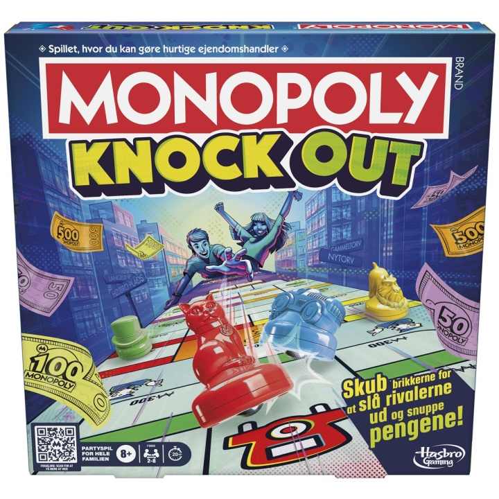 Hasbro Monopoly Knockout (DK) i gruppen LEGETØJ, BØRN & BABY / Legetøj / Brætspil / Familiespil hos TP E-commerce Nordic AB (C83452)