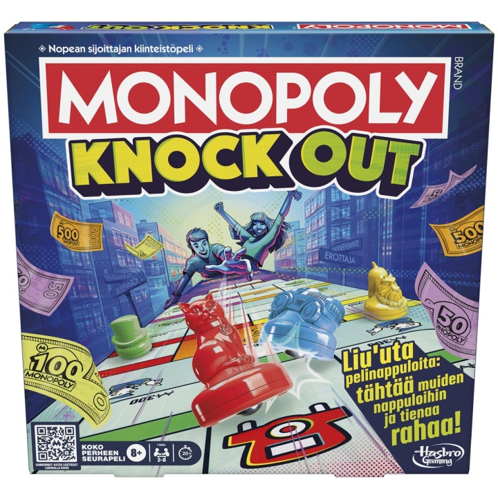 Hasbro Monopoly Knockout (FI) i gruppen LEGETØJ, BØRN & BABY / Legetøj / Brætspil hos TP E-commerce Nordic AB (C83453)