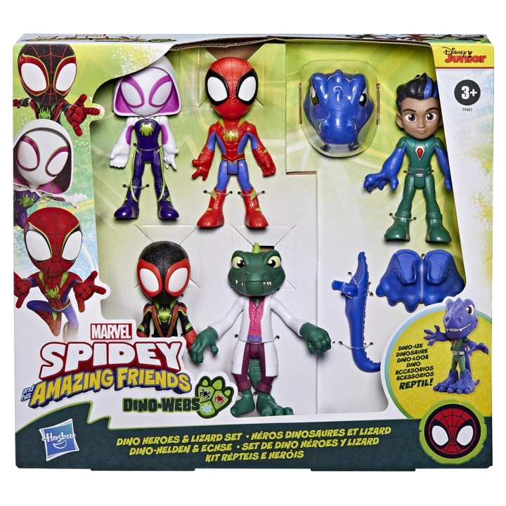 Spidey og hans fantastiske venner Dino Webs Heroes & Lizard Set i gruppen LEGETØJ, BØRN & BABY / Legetøj / Figurer & miniaturer hos TP E-commerce Nordic AB (C83511)