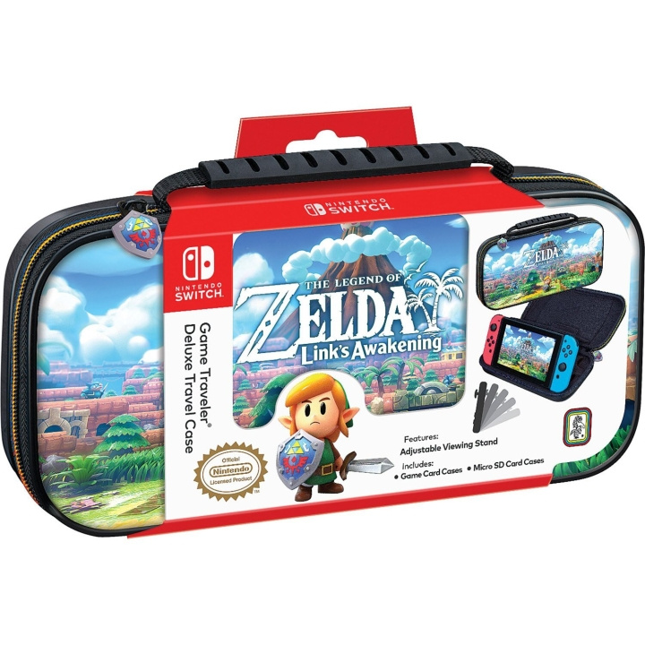 Bigben Big Ben Nintendo Switch Official Travel Case Zelda: Link\'s Awakening i gruppen HJEMMEELEKTRONIK / Spilkonsoller og tilbehør / Nintendo Switch / Tilbehør hos TP E-commerce Nordic AB (C83598)