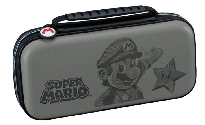 Bigben Big Ben Nintendo Switch Official Travel Case Grey Mario i gruppen HJEMMEELEKTRONIK / Spilkonsoller og tilbehør / Nintendo Switch / Tilbehør hos TP E-commerce Nordic AB (C83599)