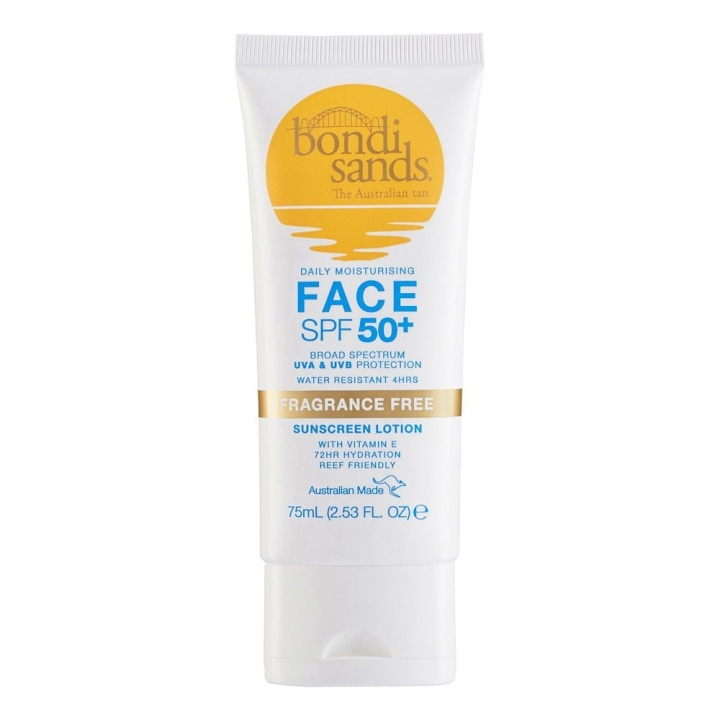 Bondi Sands SPF 50+ Fragrance Free Face Sunscreen Lotion 75 ml i gruppen SKØNHED & HELSE / Hudpleje / Tanning / Solbeskyttelse hos TP E-commerce Nordic AB (C83648)