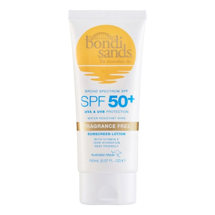 Bondi Sands SPF 50+ Body Sunscreen Lotion uden parfume 150 ml i gruppen SKØNHED & HELSE / Hudpleje / Tanning / Solbeskyttelse hos TP E-commerce Nordic AB (C83649)