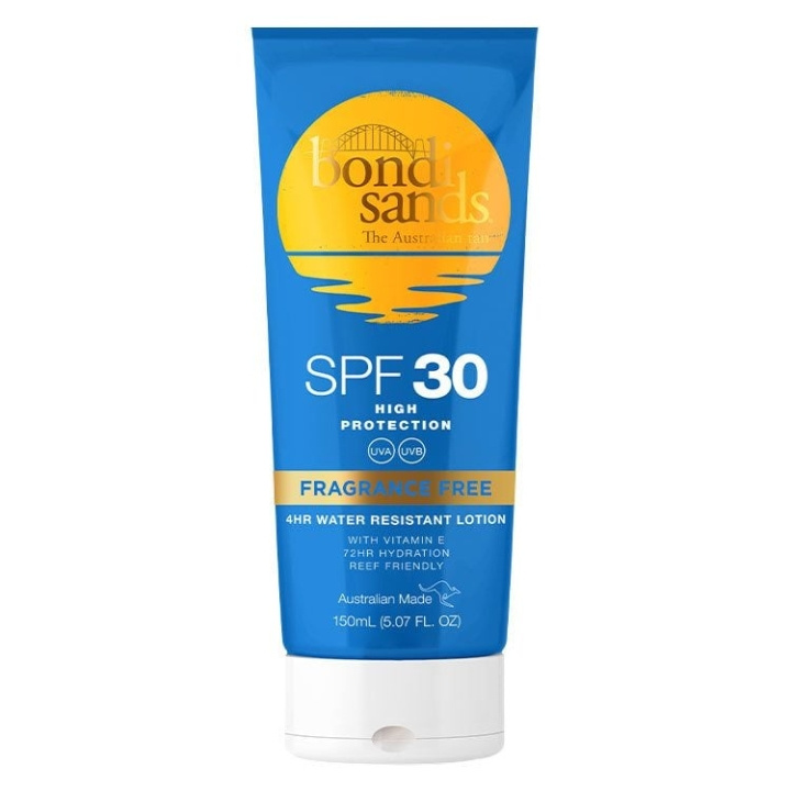 Bondi Sands SPF 30+ Solcreme Lotion uden parfume 150 ml i gruppen SKØNHED & HELSE / Hudpleje / Tanning / Solbeskyttelse hos TP E-commerce Nordic AB (C83652)