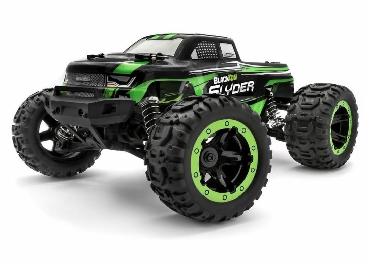 Blackzon Slyder MT 1/16 4WD elektrisk monstertruck - grøn (540100) i gruppen LEGETØJ, BØRN & BABY / Radiostyrede / Radiostyrede biler hos TP E-commerce Nordic AB (C83662)