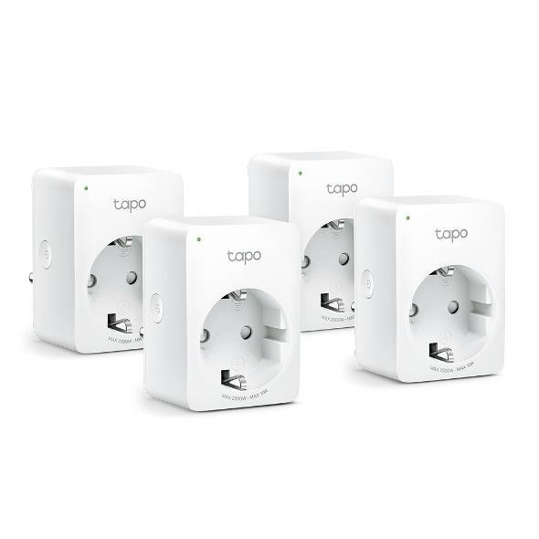 TP-Link Tapo Mini Smart Wi-Fi-stikdåse (4-pak) /Tapo P100 i gruppen HJEM, HUS & HAVE / Smart hjem / Smart home systemer hos TP E-commerce Nordic AB (C83804)