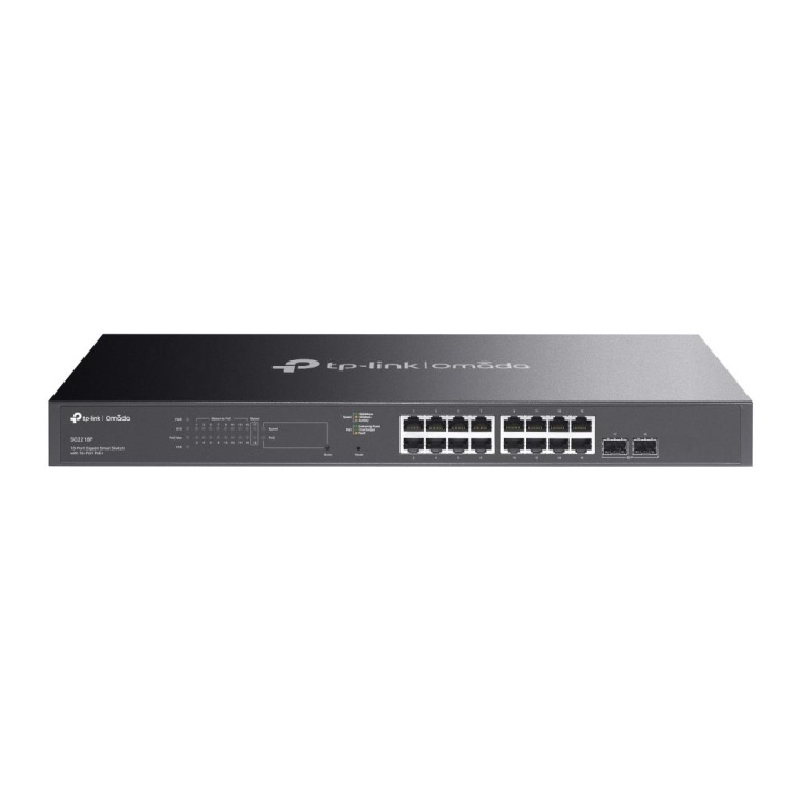 TP-Link JetStream 18-port Gigabit Smart Switch med 16-port PoE+ i gruppen COMPUTERTILBEHØR / Netværk / Switches hos TP E-commerce Nordic AB (C83886)