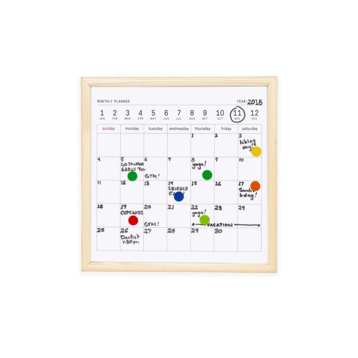 Kikkerland Mini whiteboard-kalender (MH76-S) i gruppen HJEM, HUS & HAVE / Kontorartikler / Andet hos TP E-commerce Nordic AB (C84070)