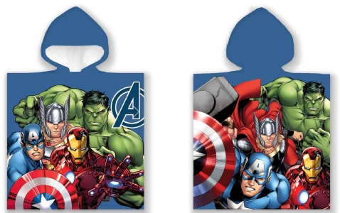 BrandMac Poncho håndklæde - 50 x 100 cm - Avengers (110066) i gruppen LEGETØJ, BØRN & BABY / Børnetekstiler / Bad tilbehør hos TP E-commerce Nordic AB (C84082)