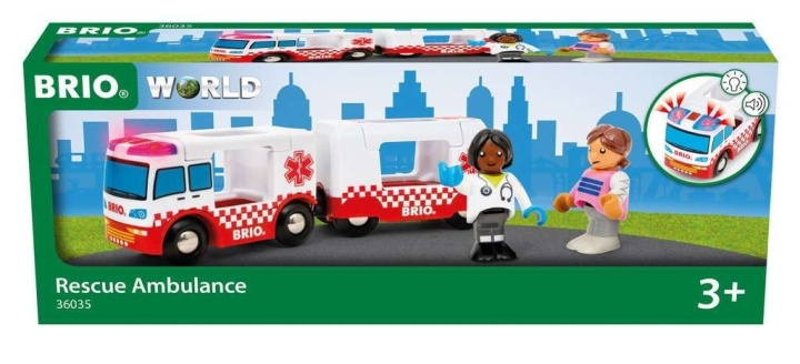 BRIO Redningsambulance - 36035 i gruppen LEGETØJ, BØRN & BABY / Legetøj / Bygge legesager / Brio togbaner hos TP E-commerce Nordic AB (C84177)