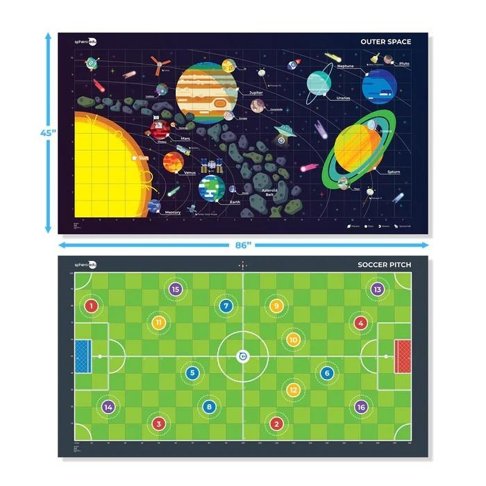 Sphero Code Mat Space/soccer aktivitetskort i gruppen LEGETØJ, BØRN & BABY / Legetøj / Eksperiment og gør det selv hos TP E-commerce Nordic AB (C84211)