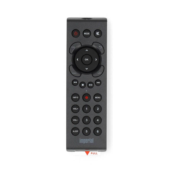 imperial Remote Control DABMAN i160/i170/i310CD/i410BTi510BT/i560CDschwarz with Eject Symbol i gruppen HJEMMEELEKTRONIK / Lyd & billede / Tv og tilbehør / Fjernbetjeninger hos TP E-commerce Nordic AB (C84261)