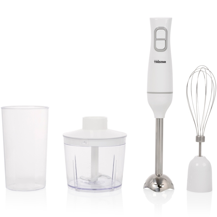 Tristar Stavmixer set MX-4881 350W Rostfritt inkl Ballongvisp,Hacker i gruppen HJEM, HUS & HAVE / Husholdningsapparater / Foodprocessor og køkkenassistenter / Stavblender hos TP E-commerce Nordic AB (C84285)