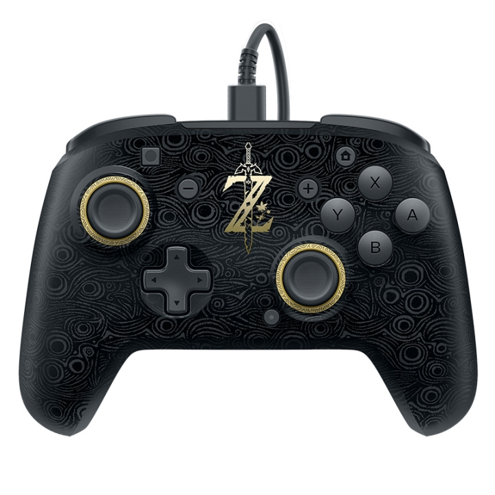 PDP Gaming Switch Breath of Wild Faceoff Deluxe Pro Controller med ledning i gruppen HJEMMEELEKTRONIK / Spilkonsoller og tilbehør / Nintendo Switch / Tilbehør hos TP E-commerce Nordic AB (C84568)