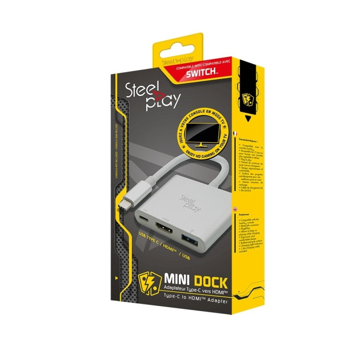 Steelplay Mini Dock - USB-C/HDMI-adapter (Switch/Mac) i gruppen HJEMMEELEKTRONIK / Spilkonsoller og tilbehør / Nintendo Switch / Tilbehør hos TP E-commerce Nordic AB (C84570)