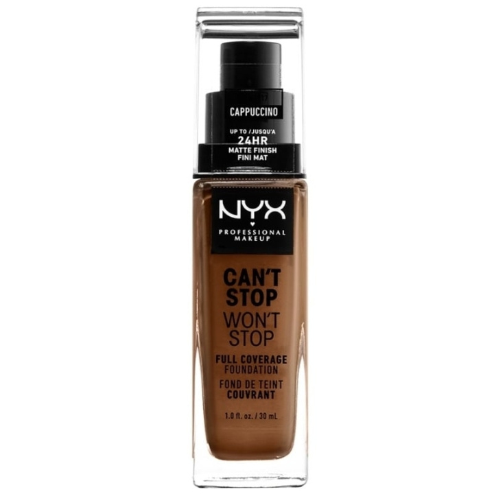 NYX Professional Makeup Can\'t Stop Won\'t Stop Foundation - Cappucino i gruppen SKØNHED & HELSE / Makeup / Makeup ansigt / Foundation hos TP E-commerce Nordic AB (C84580)