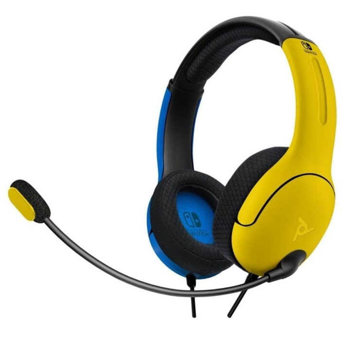 PDP Gaming Nintendo Switch Headset med ledning LVL40 Gul/Blå i gruppen HJEMMEELEKTRONIK / Spilkonsoller og tilbehør / Nintendo Switch / Tilbehør hos TP E-commerce Nordic AB (C84600)